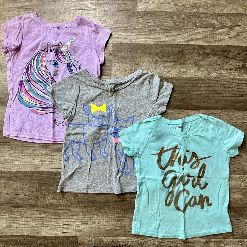 Size 5 Mixed Tee Shirt Bundle (Gap, Old Navy, 365 Kids)